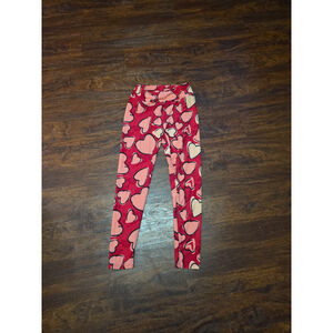 LuLaRoe Valentines Heart Leggings One Size